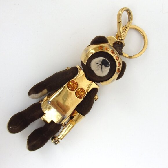 Authentic PRADA teddy bear robot key ring metal [Used] - Picture 1 of 10